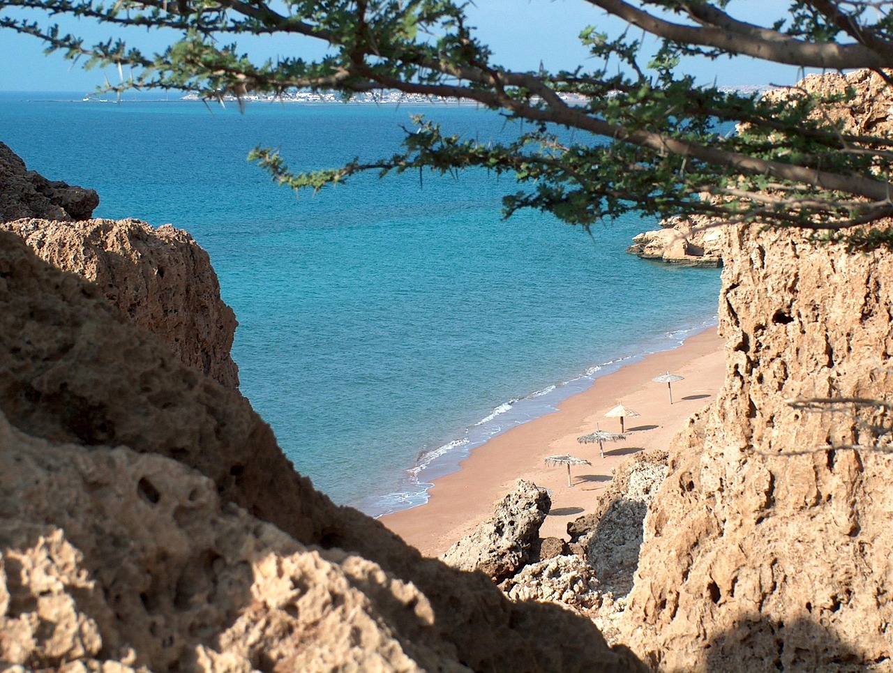 sea, beach, nature, djibouti, africa, ras bir beach, sand, red sea